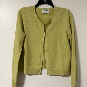Old Navy Women's Yellow Cardigan Sweater